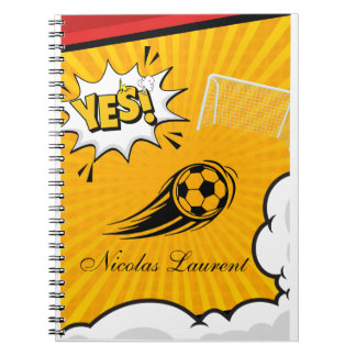 Caderno de fotos espiral amarelo personalizado de 