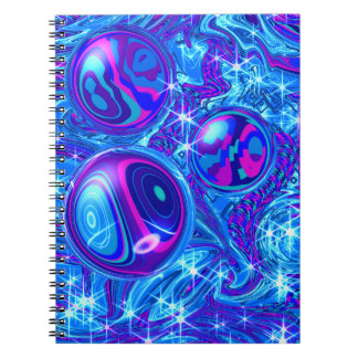 Caderno de Fotos Espiral Azul Rosa Roxo