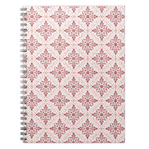 Caderno de Fotos Espiral com Design Vermelho e Ros