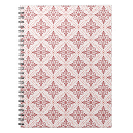 Caderno de Fotos Espiral com Design Vermelho e Ros