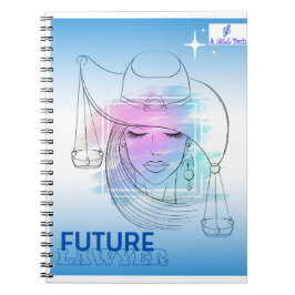 Caderno de Fotos Espiral de Advogado do Futuro Azu