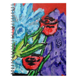 Caderno de Fotos Espiral de Buquê Floral