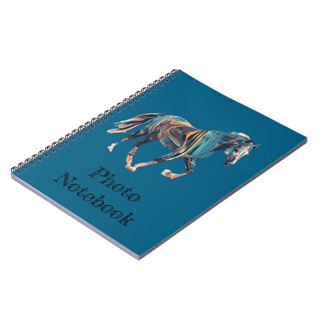 Caderno de Fotos Espiral de Cavalo (Left Side)