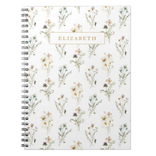 Caderno de Fotos Espiral de Flor Silvestre