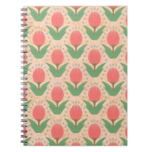 Caderno de Fotos Espiral de Tulipas Alegres