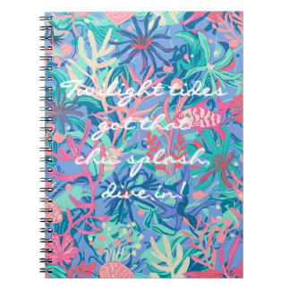 Caderno de fotos espiral em gráfico elegante