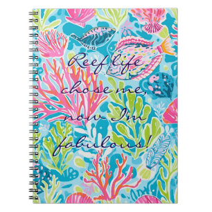 Caderno de fotos espiral em gráfico elegante