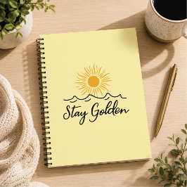 Caderno de Fotos Espiral Fique Dourado
