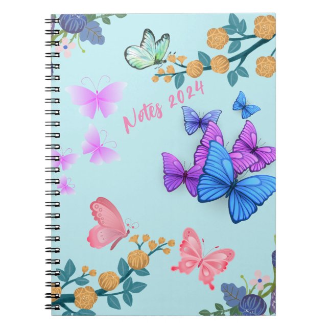 Caderno de Fotos Espiral Floral (Frente)