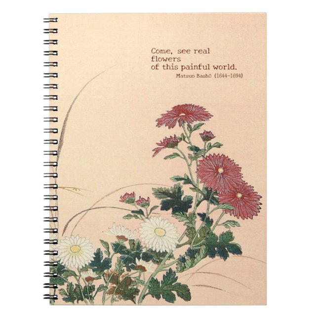 Caderno de Fotos Espiral "Flores Outonais" (Frente)
