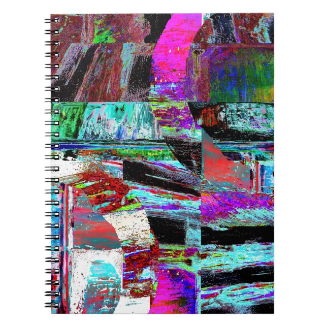 Caderno de Fotos Espiral – Neon Pulse (Frente)