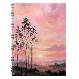 Caderno de Fotos Espiral – Paisagem do Pôr do Sol 