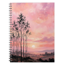 Caderno de Fotos Espiral – Paisagem do Pôr do Sol 