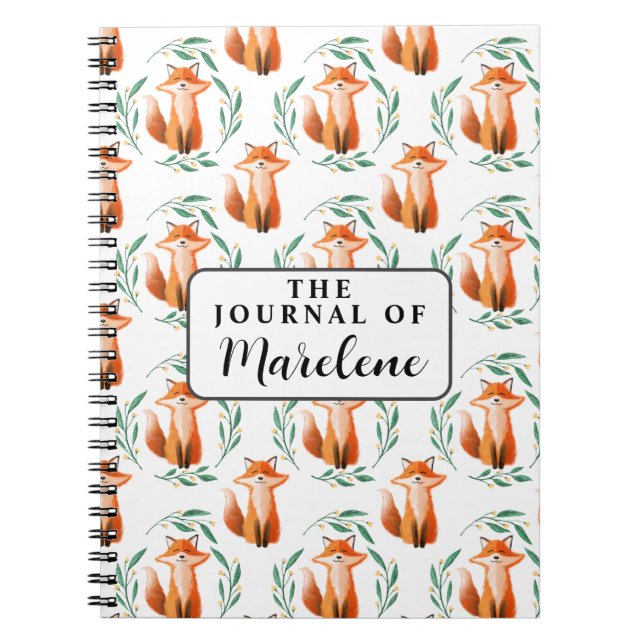 Caderno de Fotos Espiral Personalizado – Raposa Fo (Frente)