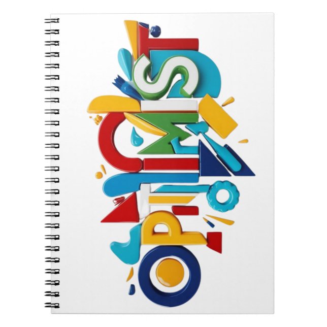 Caderno de Fotos Espiral Presente Optimista (Frente)