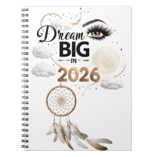 Caderno de Fotos Espiral "Sonhe Grande 2026" Olhar