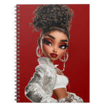 Caderno de Fotos Espiral Vermelho Glow Getter