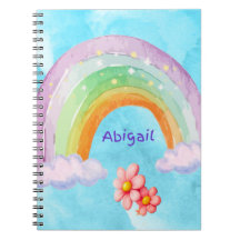 Caderno de Fotos Personalizado Arco-Íris Espiral