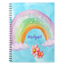 Caderno de Fotos Personalizado Arco-Íris Espiral