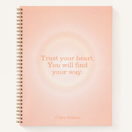 Caderno de Mensagens Aura Laranja