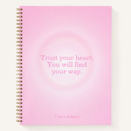 Caderno de Mensagens Aura Rosa