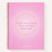 Caderno de Mensagens Aura Rosa Quente