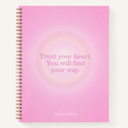 Caderno de Mensagens Aura Rosa Quente