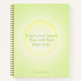 Caderno de Mensagens Aura Verde Lima