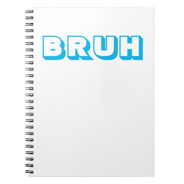 CADERNO DE NOTAS ESPIRAL "BRUH" (Frente)