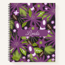 Caderno de Notas Nome Roxo Silenciado Aves da Selv