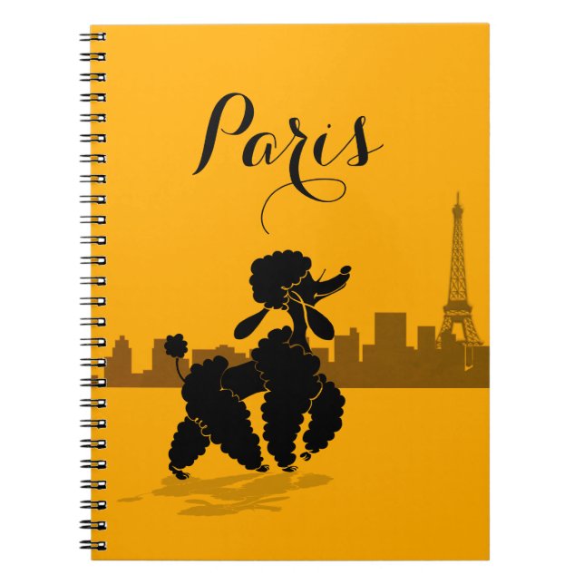 caderno de poodle de Paris (Frente)