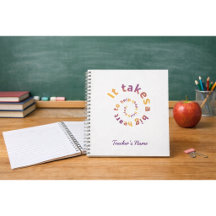 Caderno de Professor de Citação Espiral-Personaliz