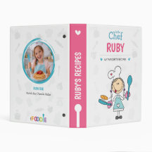 Caderno de Receitas Personalizado para Meninas com