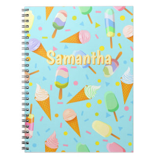Caderno de Sorvete Personalizado – Doce Verão