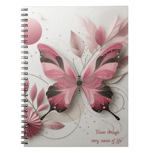 caderno de temas da borboleta (Frente)