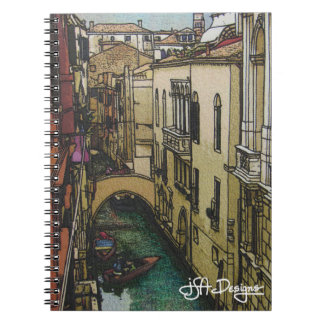 Caderno de Veneza da arte de matéria têxtil