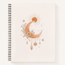 Caderno Deluxe Boho Sol & Lua
