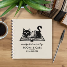 Caderno Divertido Fácilmente Distraído por Livros