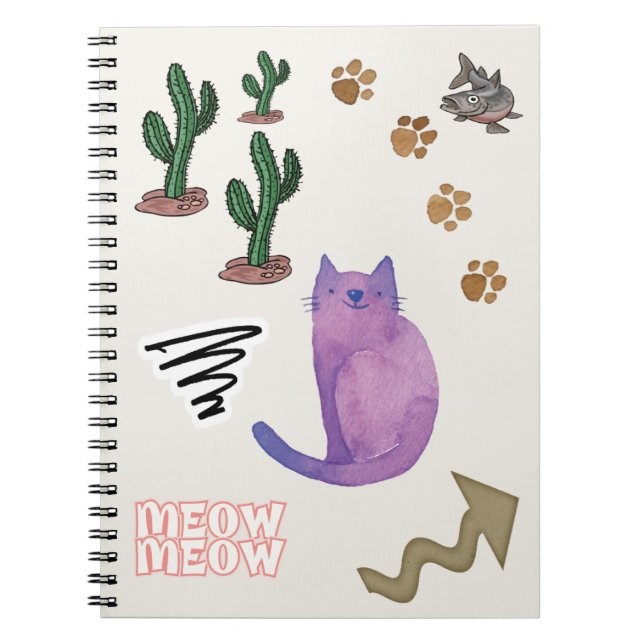 Caderno do Cacto Peixe Gato (Frente)