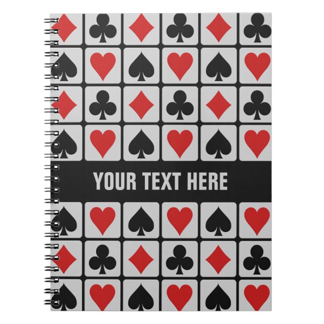 Caderno do costume do jogador de cartão (Frente)