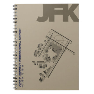 Caderno do diagrama do aeroporto de John F.