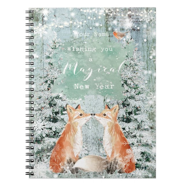 caderno do feriado do ano novo da raposa do pisco (Frente)