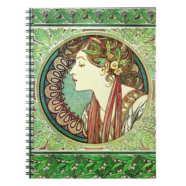 Caderno do louro de Alphonse Mucha (Frente)