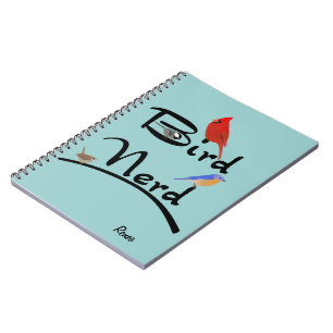 Caderno do nerd do pássaro