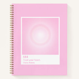 Caderno do Número do Anjo da Aura Rosa