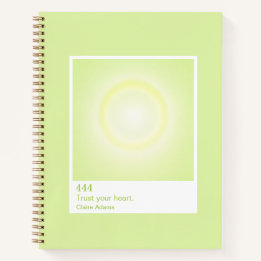 Caderno do Número do Anjo da Aura Verde Lima