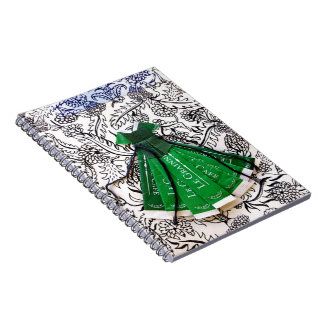 caderno do vestido do café