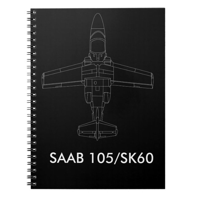 Caderno dos aviões de SAAB 105/SK 60 (Frente)