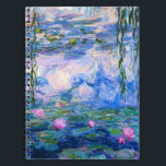 Caderno dos lírios de água de Monet<br><div class="desc">Caderno dos lírios de água de Monet. Pintura a óleo em canvas desde 1916. Monet pintou sua lagoa famosa do lírio de água obsessiva durante os anos finais de sua carreira, seleccionando a inspiração da luz do sol e seu efeito de deslocamento na água e as flores e a folha...</div>