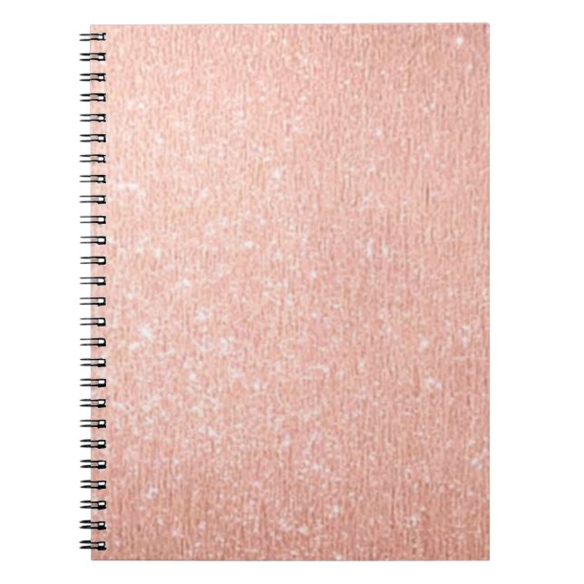 Caderno Dourado cor-de-rosa (Frente)